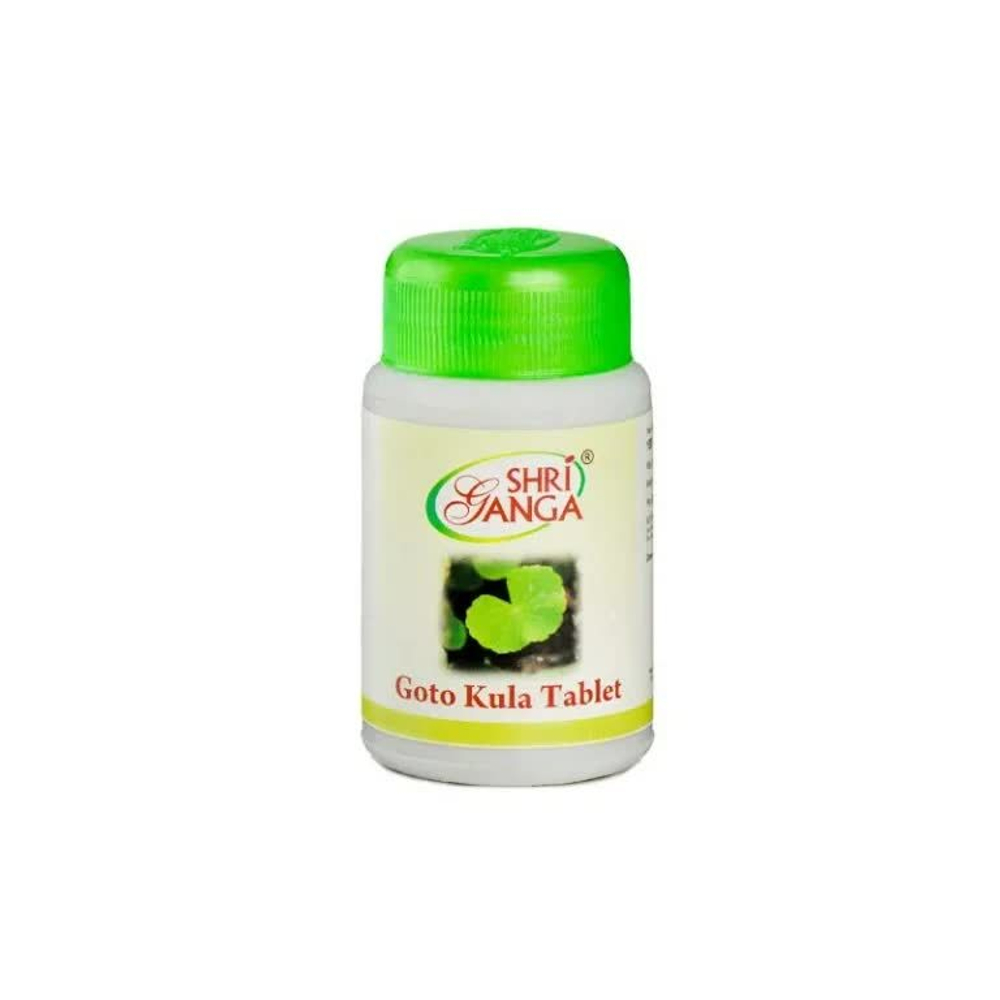 БАД Shri Ganga Goto Kula Tablet ( Gotu Kola 400 мг + Gum Kikar 100 мг) Centella asiatica Готу Кола 100 таб