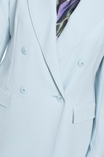 ДВУБОРТНЫЙ ПИДЖАК ИЗ ШЕРСТЯНОГО КРЕПА