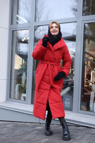 Пальто зимнее Арктика, красное