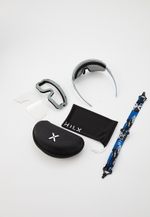 Спортивные очки с диоптриями HILX Samurai / Matt Solid Grey / Black Mirror Polarized Lens + Clear Lens