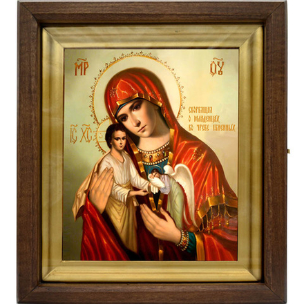 Большая икона  Божией Матери "Скорбящая о младенцах во чреве убиенных"