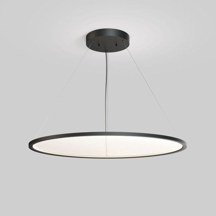 Подвесной горизонтальный светодиодный светильник Denkirs Veil DK6620-BK