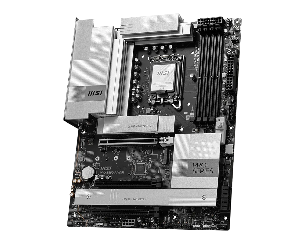 Материнская плата MSI PRO Z890-A WIFI LGA1851 4xDDR5 4xSATA3 RAID 4M.2 1xHDMI 2xType-C DP ATX