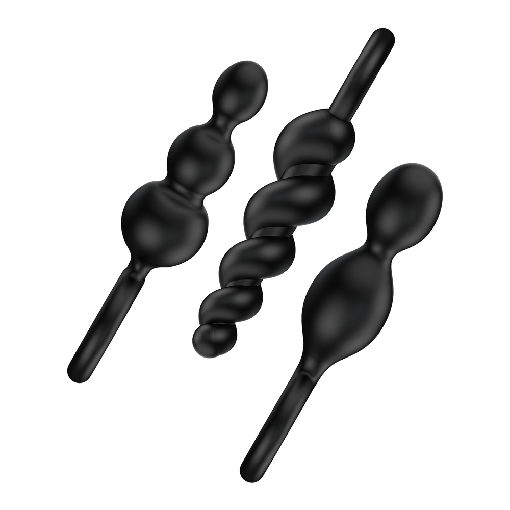 Набор анальных стимуляторов Satisfyer Plugs, черный