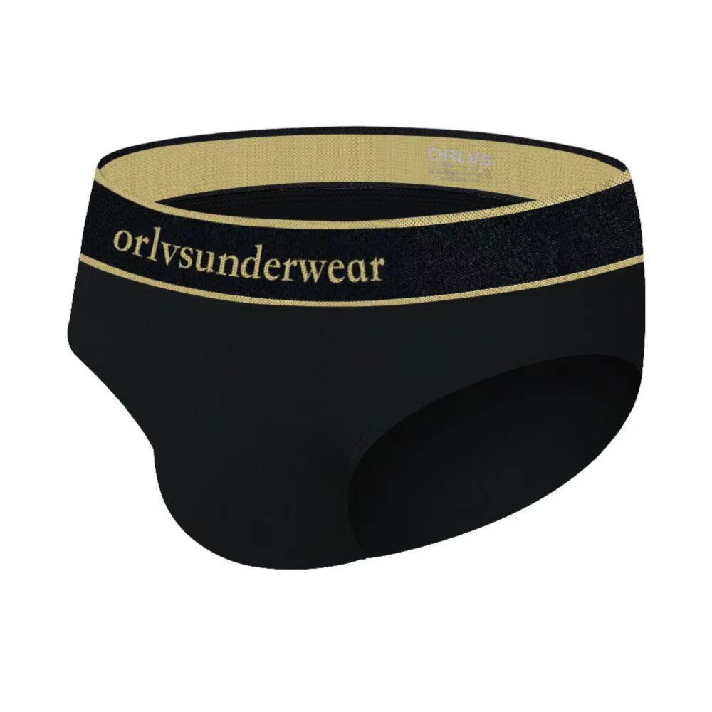 Мужские трусы брифы черные ORLVS OR6221-2