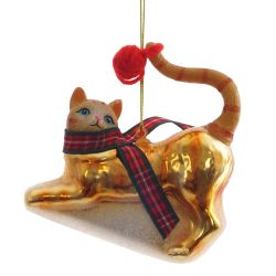 GAEM Украшение новогоднее "Кошка", 2в., L9 W3,5 H9 см, 2в.