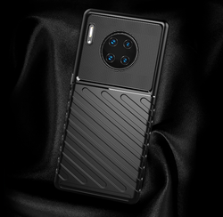 Чехол для Huawei Mate 30 Pro (Mate 30 RS) цвет Black (черный), серия Onyx от Caseport