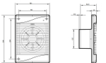 Накладной вентилятор Эра STANDARD 5 D 125
