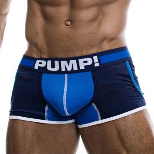 Мужские трусы боксеры темно-синие c карманами Pump Navy Boxer 114