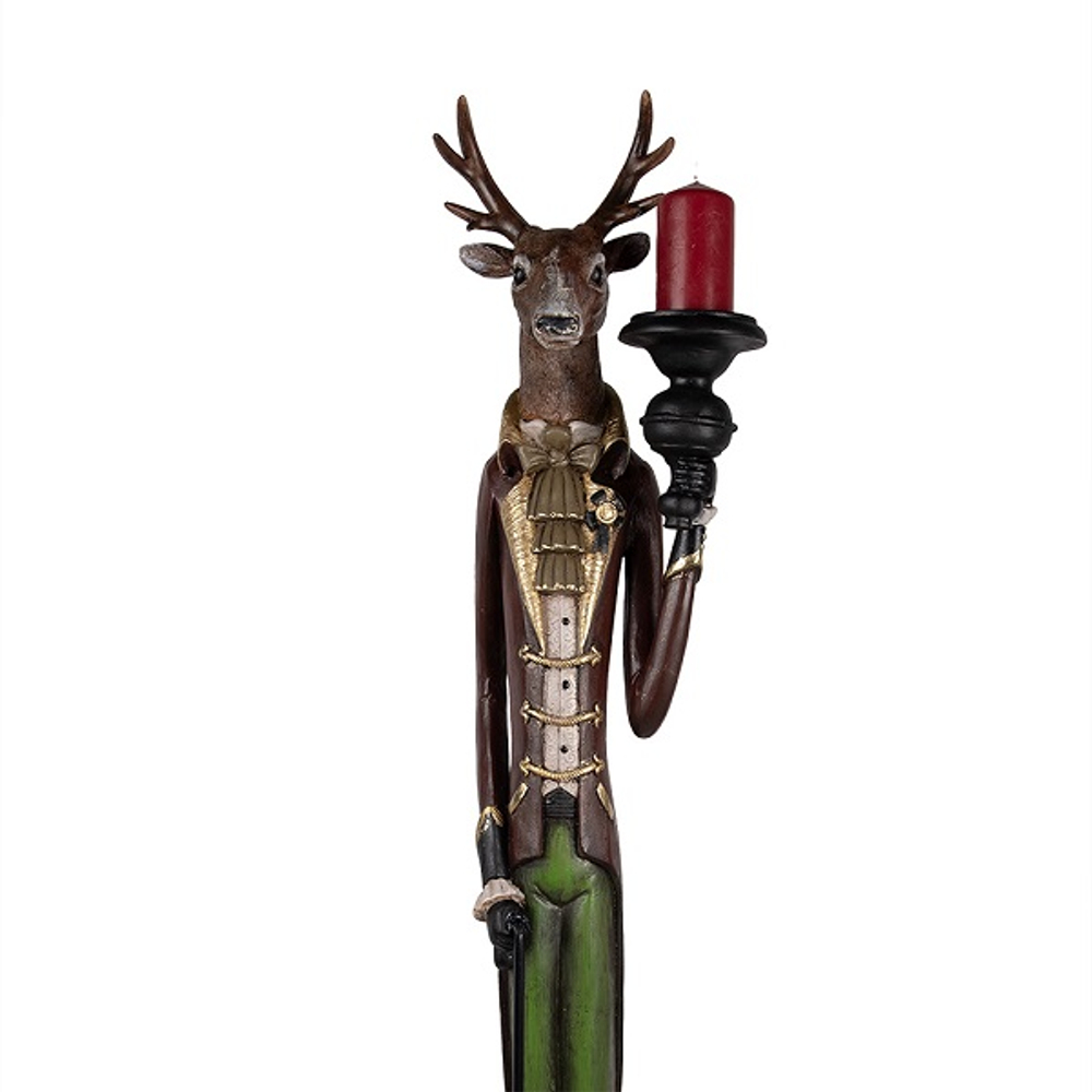 Подсвечник "Олень" 26x19x160см