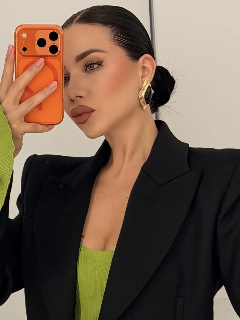 Серьги ромбовидные, Золотые