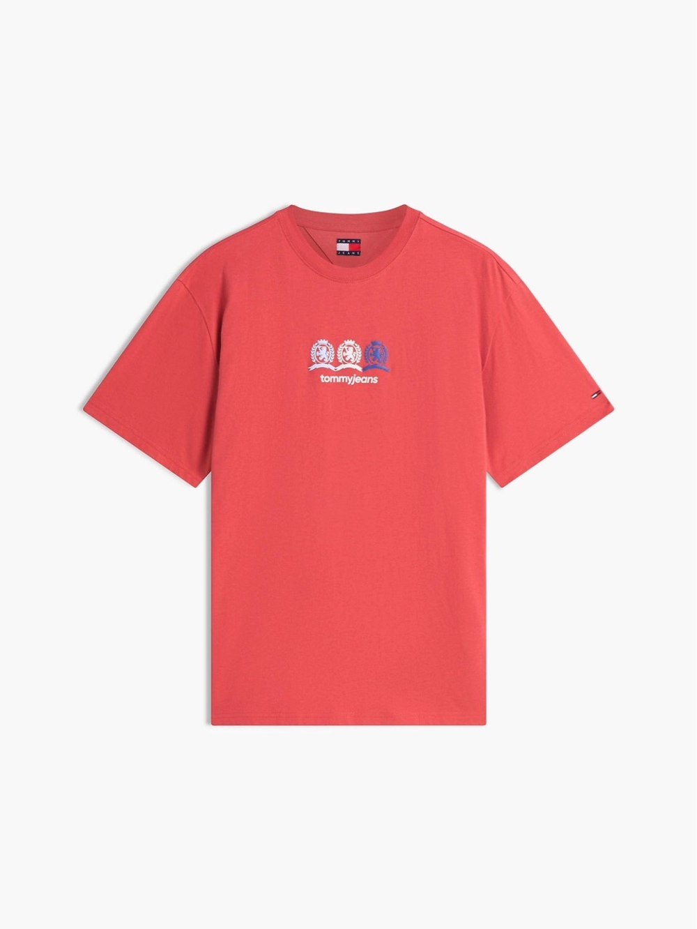 Футболка Tommy Jeans Multi-Crest Logo Anthem Red
