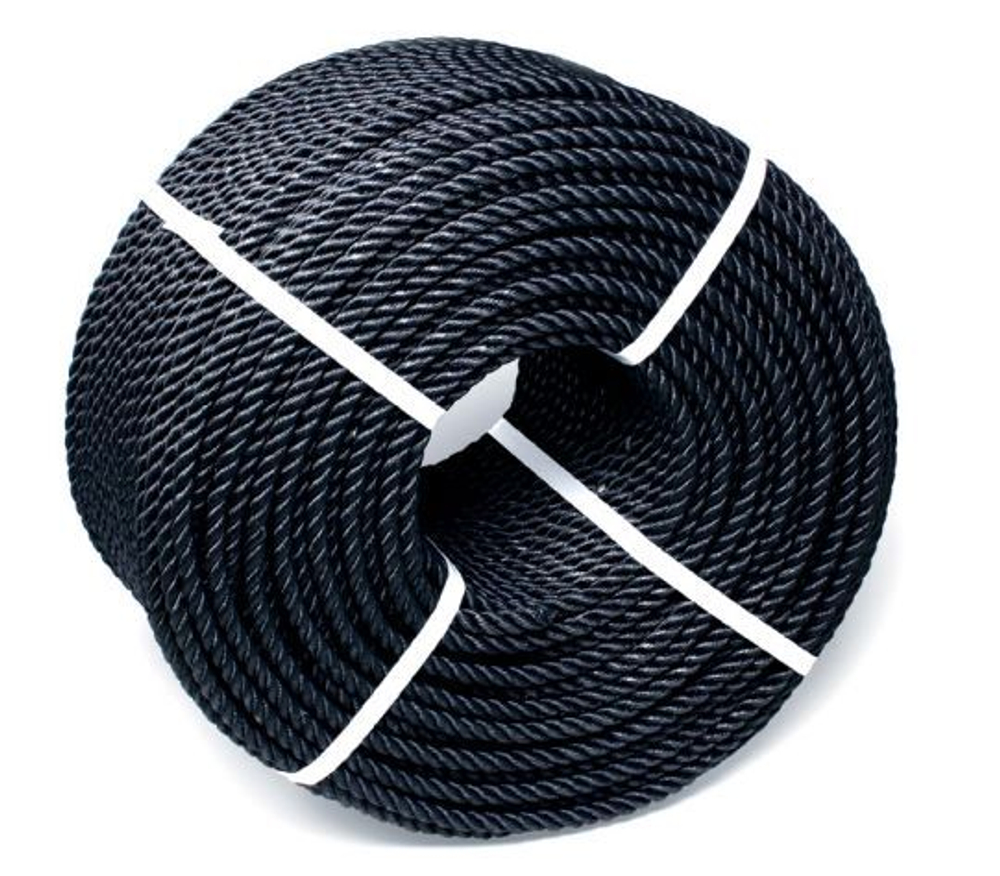 Канат трехпрядный полипропиленовый ППТ 12,0 мм,100 м