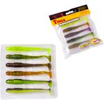 Мягкая съедобная приманка LJ Pro Series Tioga 3.9 in (100 мм), цвет MIX2, 5 шт