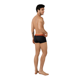 Мужские трусы хипсы черные в сетку Clever LINE LATIN BOXER 094811