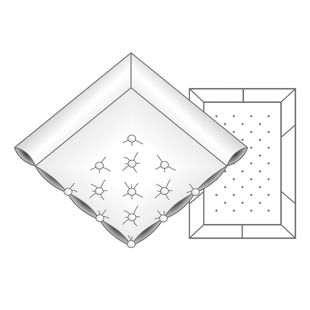 Одеяло шерстяное всесезонное 135х200 Brinkhaus Mahdi Германия схема