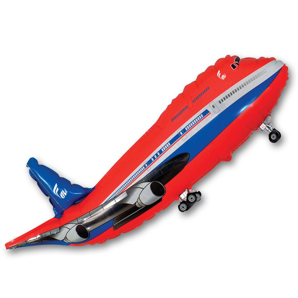 Шар Фольгированный Самолет красный (Красный)