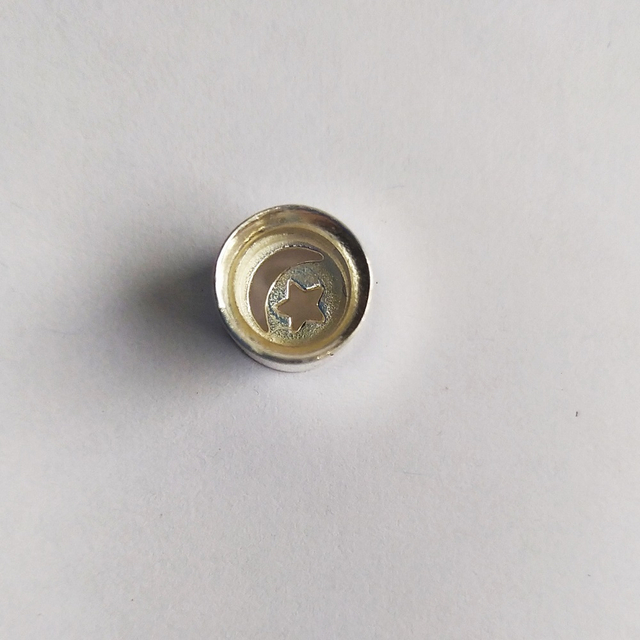 Плага с месяцем и звездой, серебро