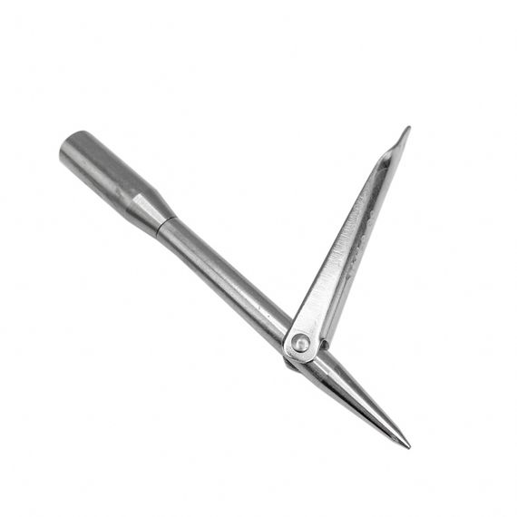 Наконечник Пуля нерж. 9 см из нержавеющей стали с одним флажком