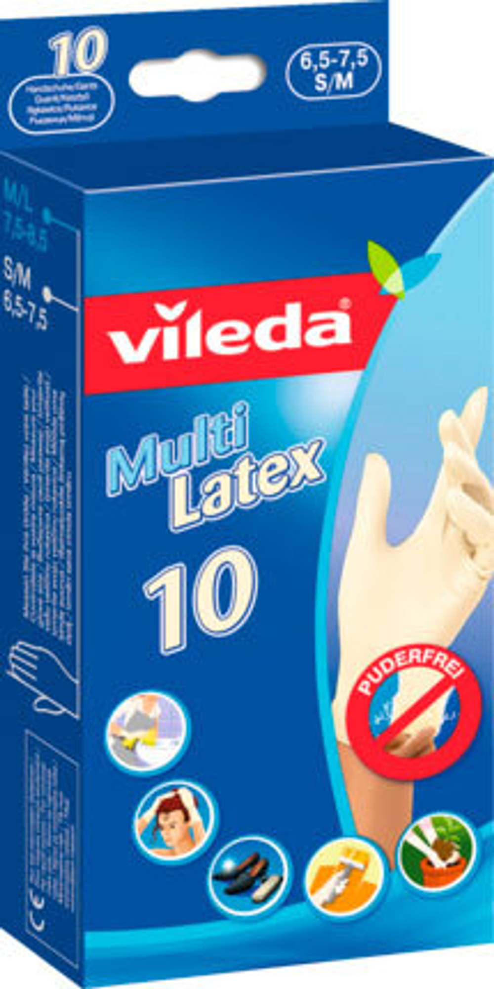 Перчатки Мульти Латекс S\M 10шт(170980) 3072