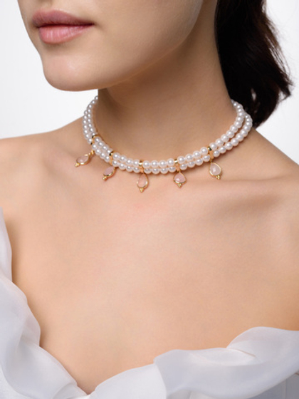 Колье "Glory pink" Gold