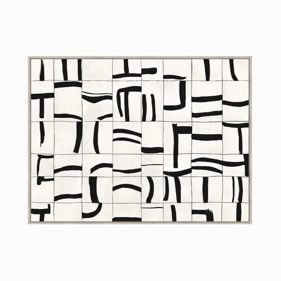 Постер Sense 120х90 см, бежевый, чёрный