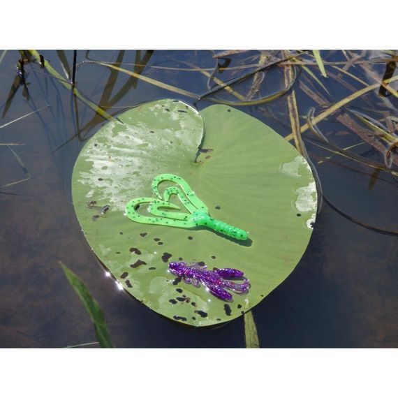 Твистер Helios Credo Four tail 2,35"/6,0 см Green Lime 10шт. (HS-20-010)