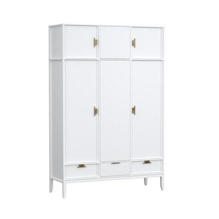 Антресоль 3х дверного шкафа «Бридж» белый лак