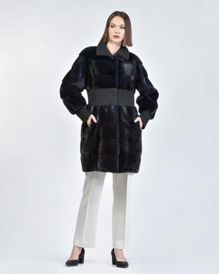 Шуба из меха норки