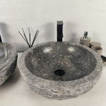 Раковина из мрамора ПАРА! Erozy Grey EM-64666 46*46*15 0185