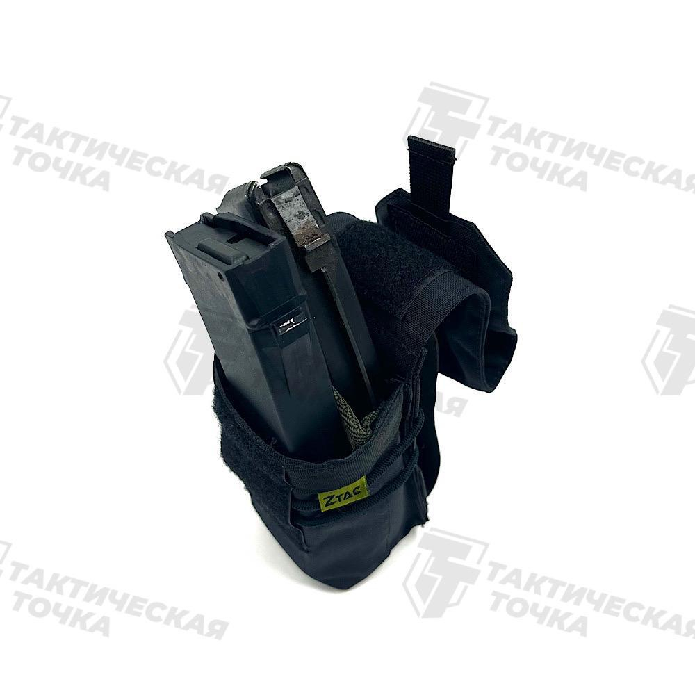 Подсумок АК двойной закрытый черный ZTAC