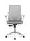 Кресло офисное Норден / Бэст LB вайт / Best LB white / белый пластик / серая сетка / серая ткань /база хром