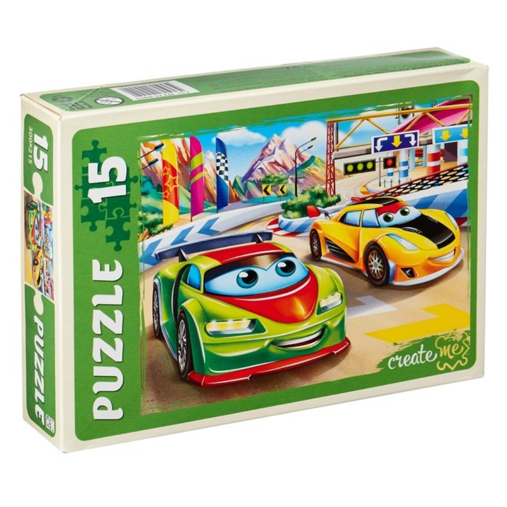 Пазлы Состязание машинок