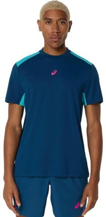 Мужская теннисная футболка Asics Padel Court Short Sleeve - небесный