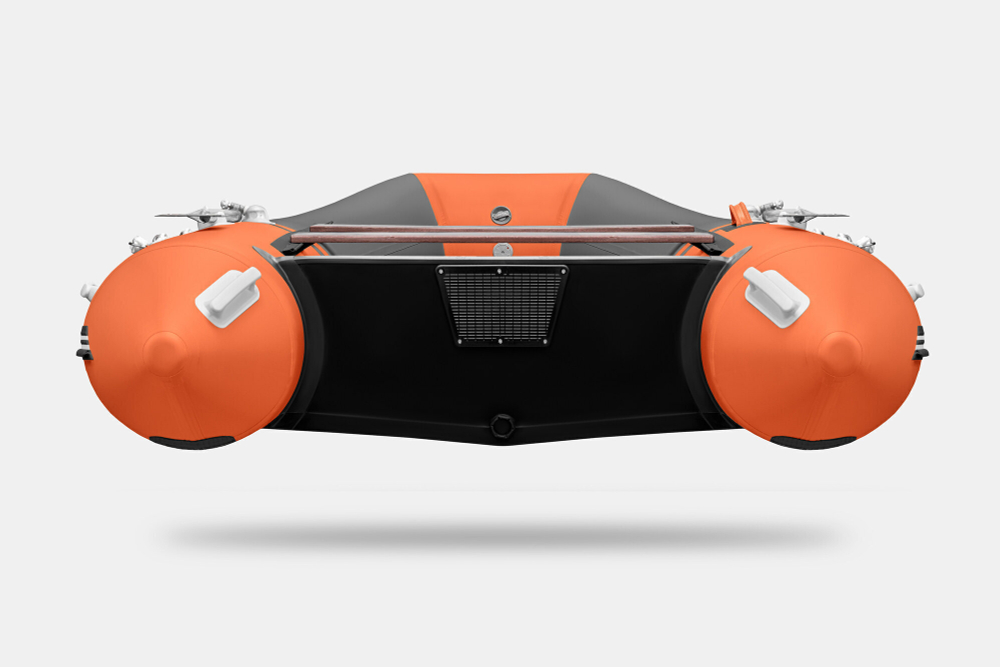 Надувная лодка GLADIATOR B370 оранжево-темносерый