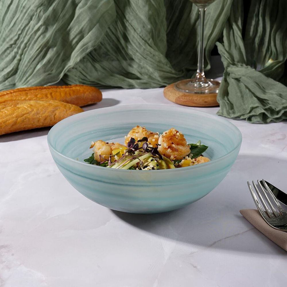 Салатник 700 мл d 18 см h7 см   матовое стекло P.L. Proff Cuisine [6]