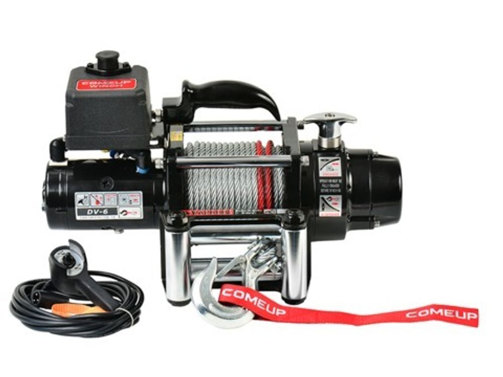 ЛЕБЕДКА DV-6 STD 12V СО СТАНДАРТНЫМ БАРАБАНОМ (EAC)
