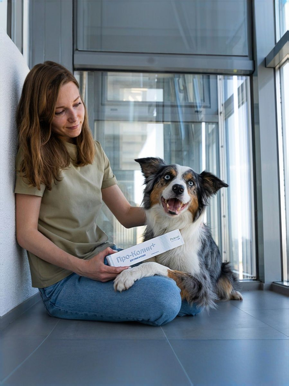 Пробиотик Protexin Pro-Kolin для собак и кошек паста для лечения диареи и нормализации пищеварения, 30 мл