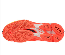 MIZUNO, WAVE LIGHTNING Z8, Volleyball, Radiant Red/White/Carrot Curl, MEN, US 9 /EUR 42 /UK 8 /СМ 27