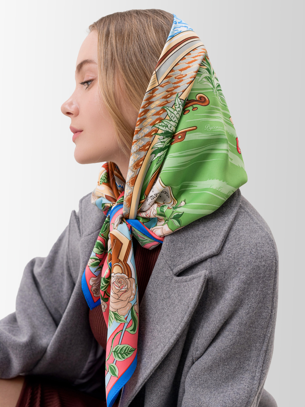 Платок «Первая скрипка весны» с подарочным экземпляром одноименной книги Анны Ревякиной