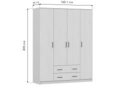 Шкаф Валетта ясень анкор светлый