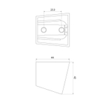 Держатель для лейки Milardo 060CP01M53 регулир. наклон, хром, пакет