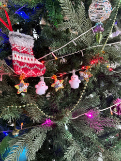 Новогодняя гирлянда своими руками "Новогодний венок"