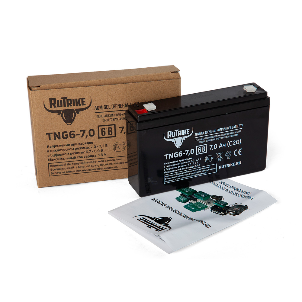 Аккумулятор RuTrike TNG 6-7,0 (AGM+GEL)