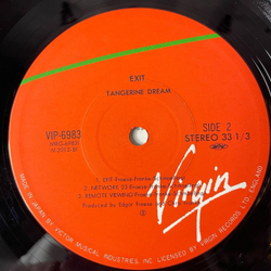 Винтажная виниловая пластинка LP Tangerine Dream Exit (Japan 1981) (Obi)
