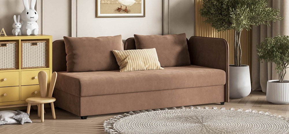 Тахта Ирис велюр Monolit мокко