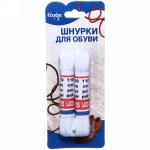 Шнурки для обуви «Селфи», плоское сечение, цвет белый, 2 пары, 110см✦
