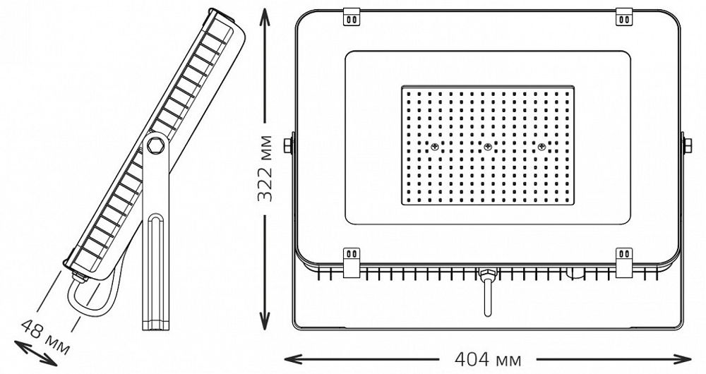 Настенно-потолочный прожектор Gauss Qplus 690511150