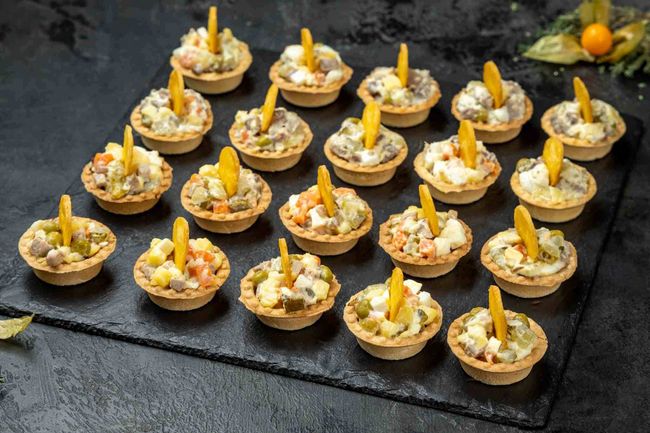 Тарталетка с салатом &quot;Оливье&quot;, 20 шт.