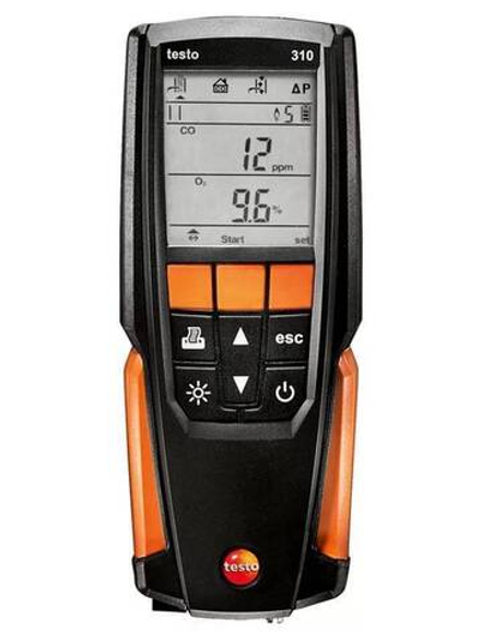 Анализатор дымовых газов testo 310 в комплекте с несъемным зондом отбора пробы L = 180 мм, Описание газоанализатора testo 310 (арт: 0563 3100)
